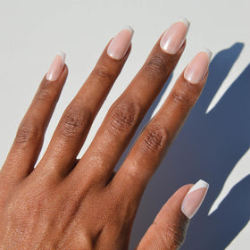 Glamnetic Press On Nails medium coffin shape front view
