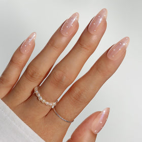 Glamnetic Press On Nails Medium Oval full kit front view