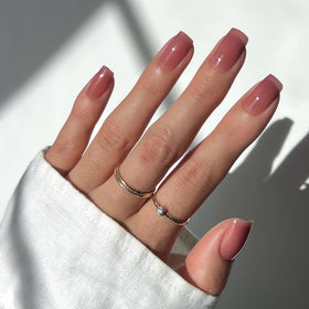Glamnetic Press On Nails Medium Square Glossy kit front view
