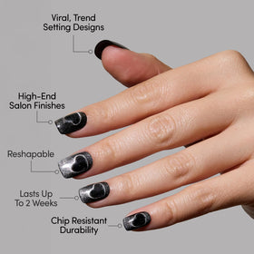 Glamnetic Press On Nails Midnight Romance storage box and accessories
