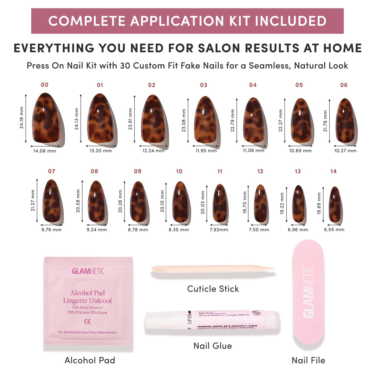 Glamnetic Press On Nails packaging and instructions