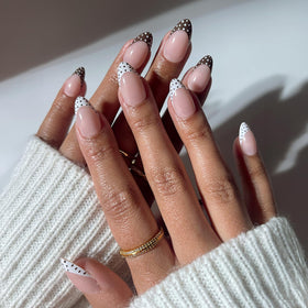 Glamnetic Press On Nails Short Almond 30 Pc Full Kit front view
