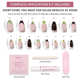 Glamnetic Press On Nails Short Almond double-sided nail file