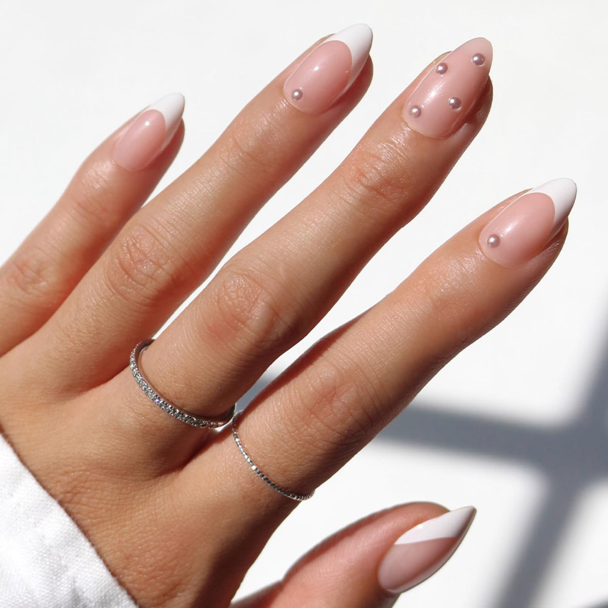 Glamnetic Press On Nails Short Almond full kit front view
