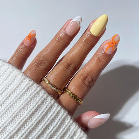 Glamnetic Press On Nails Short Almond full kit front view