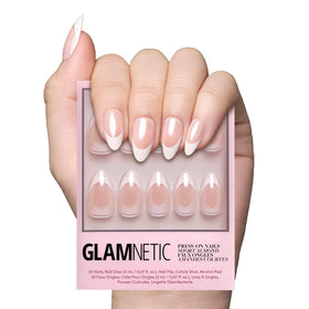 Glamnetic Press On Nails Short Almond full kit packaging