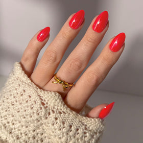 Glamnetic Press On Nails Short Almond Glazed Finish front view