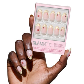 Glamnetic Press On Nails Short Almond glossy front view