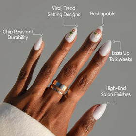 Glamnetic Press On Nails Short Almond Glossy storage box