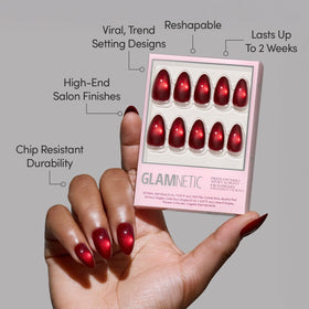 Glamnetic Press On Nails Short Almond Jelly storage box
