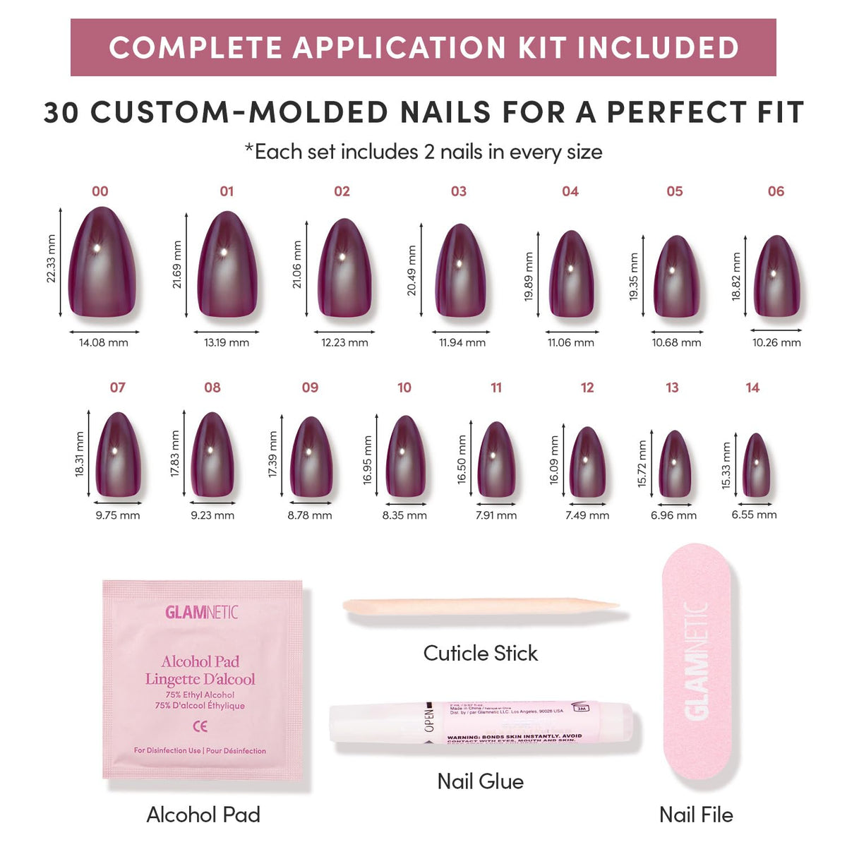 Glamnetic Press On Nails Short Almond lifestyle scene