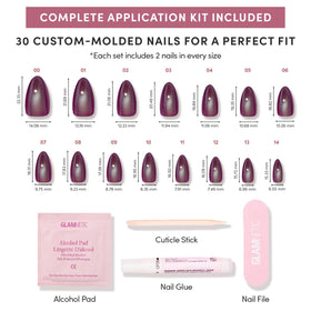 Glamnetic Press On Nails Short Almond lifestyle scene