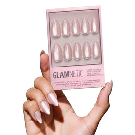 Glamnetic Press On Nails Short Almond Velvet Finish Kit front view
