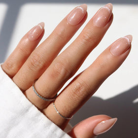Glamnetic Press On Nails Short Almond Velvet Full Kit front view