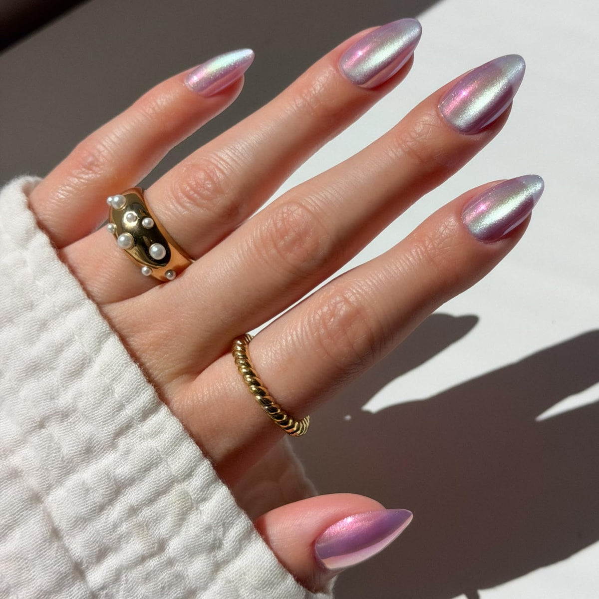 Glamnetic Press On Nails Short Almond Velvet kit front view