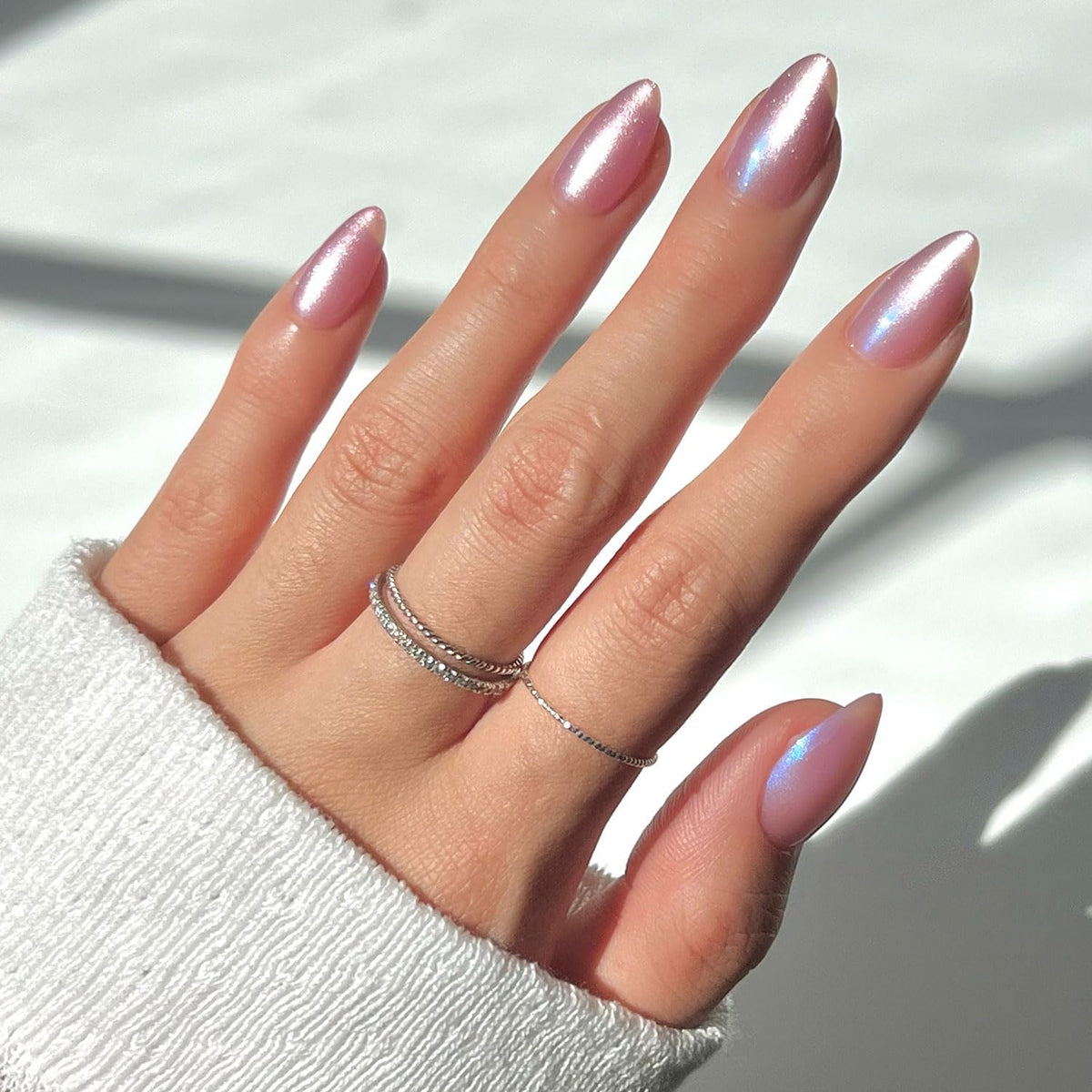 Glamnetic Press On Nails Short Almond Velvet kit front view