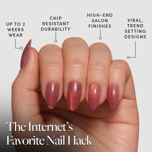 Glamnetic Press On Nails Short Almond Velvet storage box