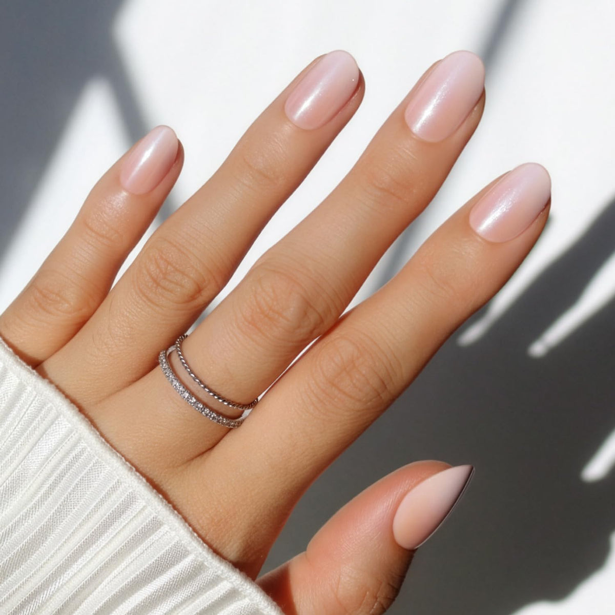 Glamnetic Press On Nails Short Oval Glazed full kit packaging
