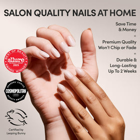 Glamnetic Press On Nails Short Oval Glazed in various sizes