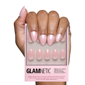 Glamnetic Press On Nails Short Oval Glazed Kit front view