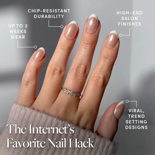 Glamnetic Press On Nails Short Oval Glossy nail glue and accessories