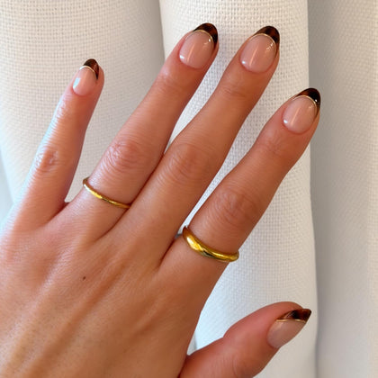 Glamnetic Press On Nails Short Oval Tortoiseshell French Tips full kit