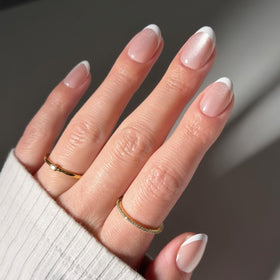 Glamnetic Press On Nails Short Oval Velvet full kit front view