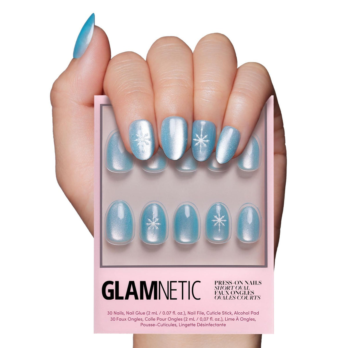 Glamnetic Press On Nails Short Oval Velvet Kit front view