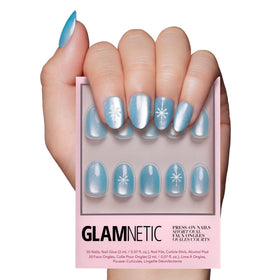 Glamnetic Press On Nails Short Oval Velvet Kit front view