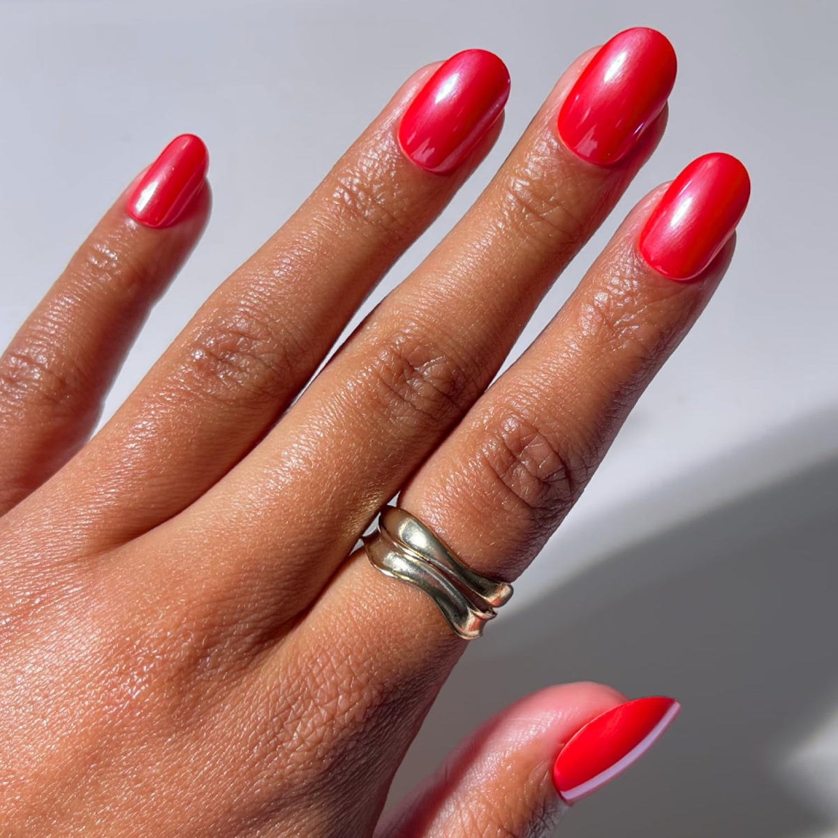 Glamnetic Press On Nails Short Round Glossy full kit front view