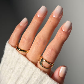 Glamnetic Press On Nails Short Squoval Glazed Full Kit front view