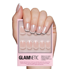 Glamnetic Press On Nails Short Squoval glossy finish front view