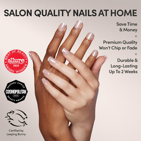 Glamnetic Press On Nails Short Squoval kit with storage box