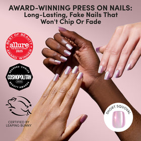 Glamnetic Press On Nails Short Squoval Velvet nails in various sizes
