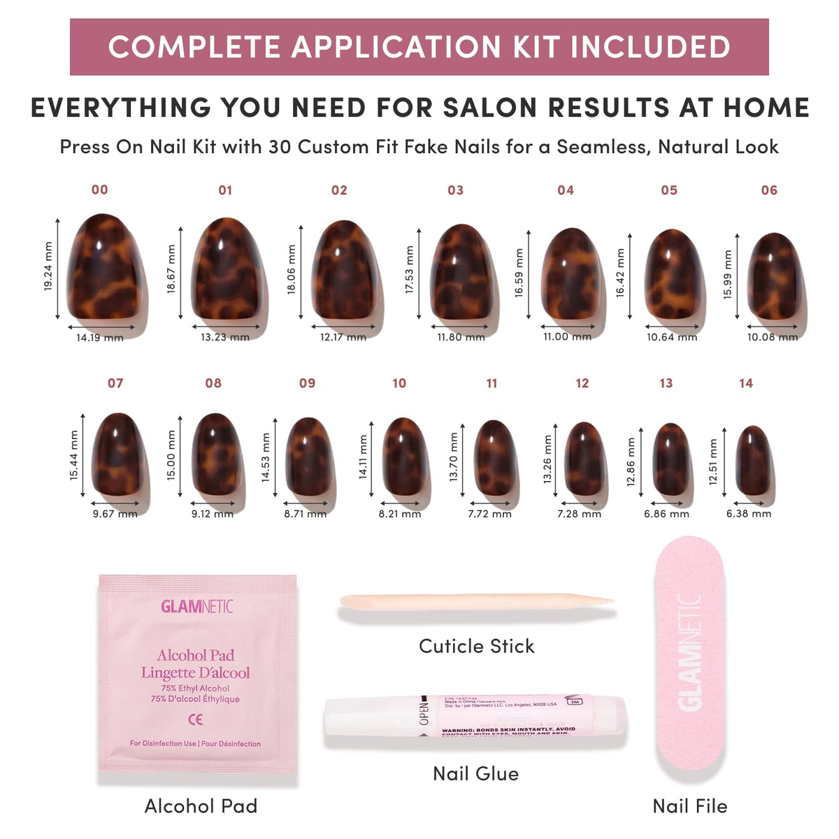 Glamnetic Press On Nails showcasing the tapered fit
