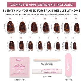 Glamnetic Press On Nails showcasing the tapered fit