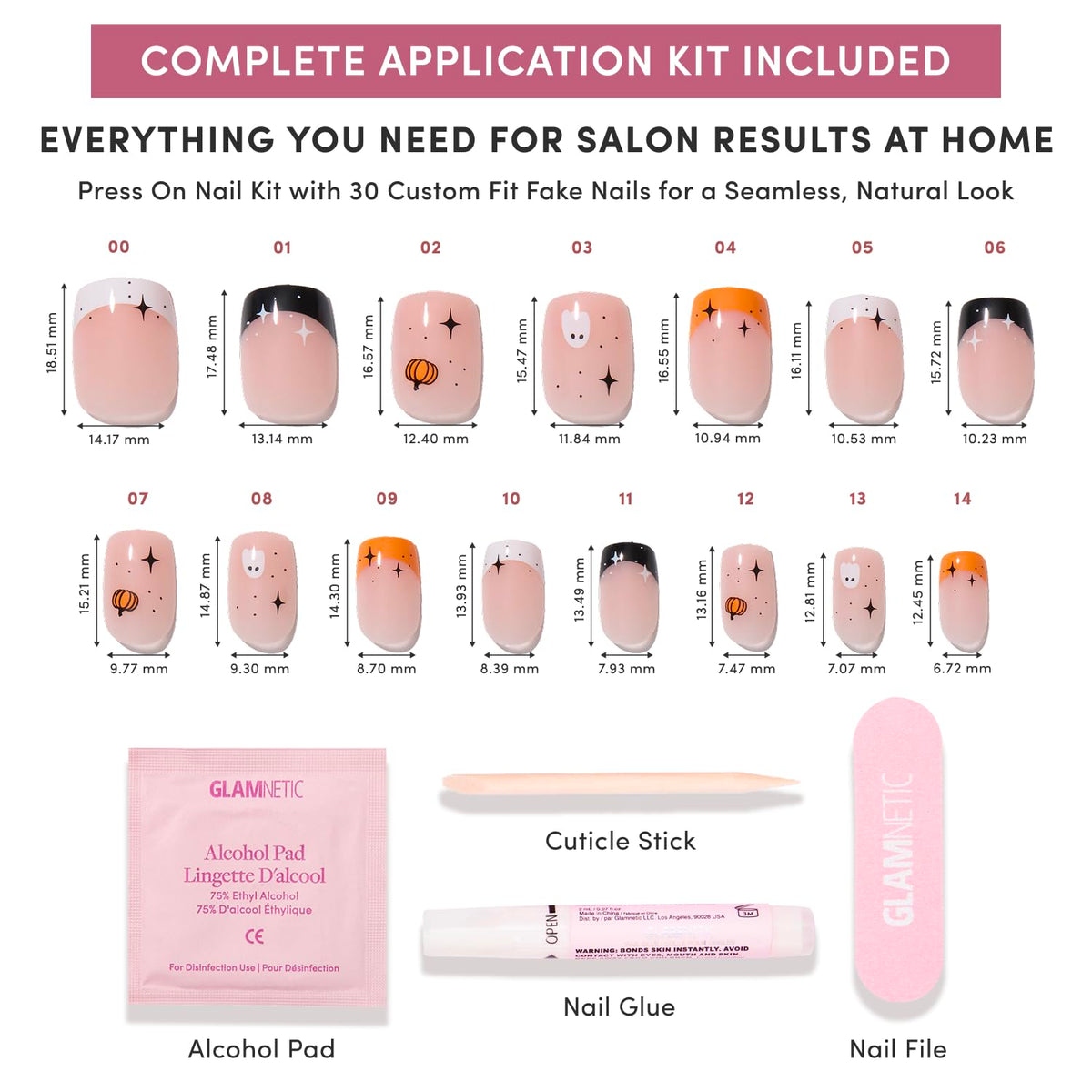 Glamnetic Press On Nails showing high-gloss finish