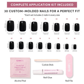 Glamnetic Press On Nails showing protective UV coating