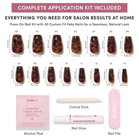 Glamnetic press on nails showing tapered cuticle fit