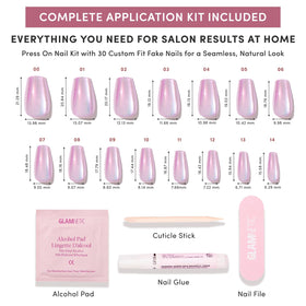 Glamnetic Press On Nails showing tapered fit towards the cuticle