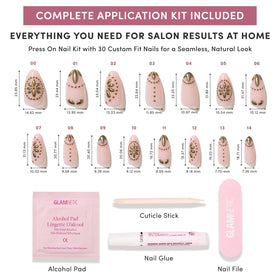 Glamnetic Press On Nails showing the glossy finish
