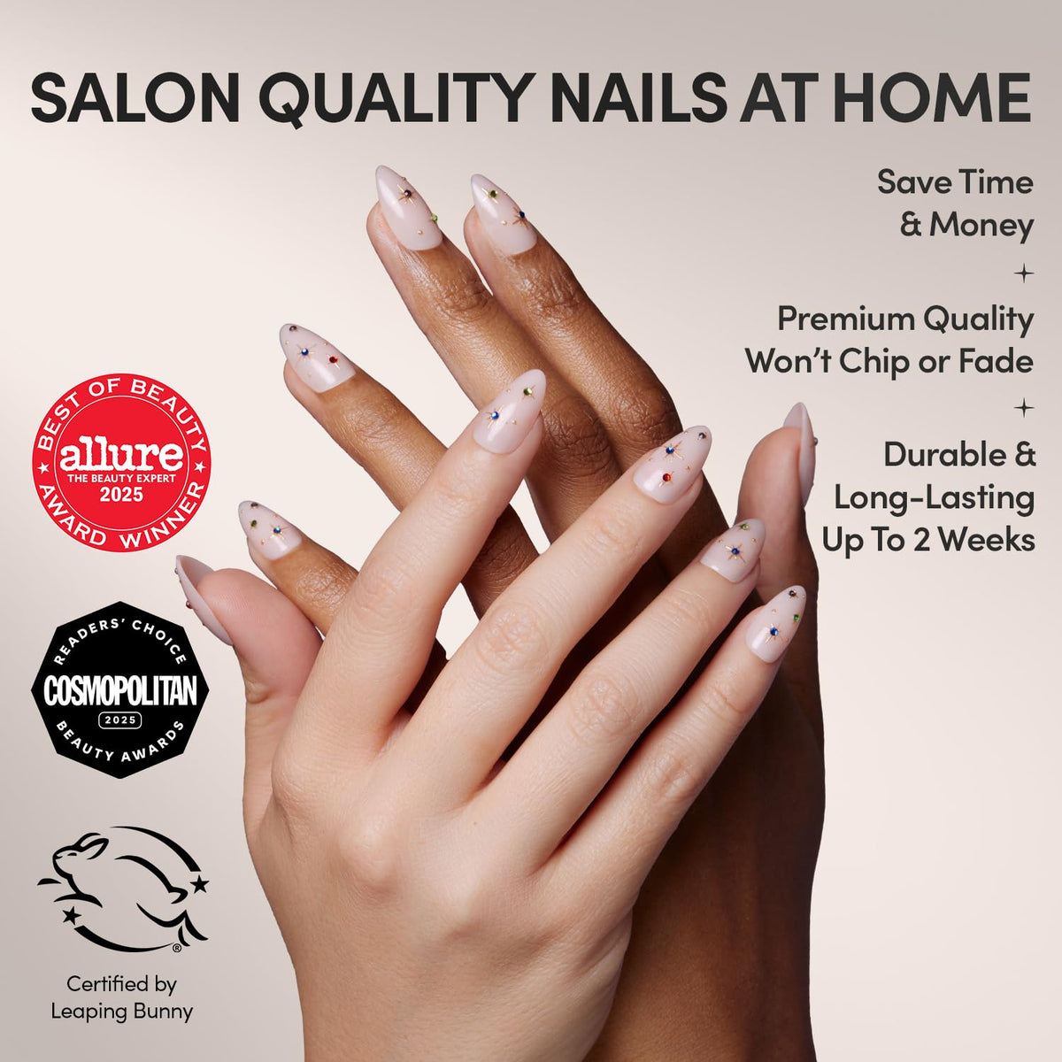 Glamnetic Press On Nails showing variety of sizes in storage box