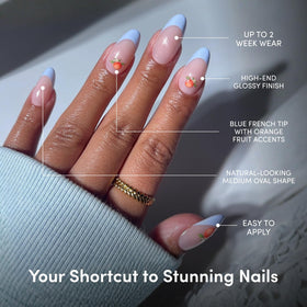 Glamnetic Press On Nails showing various sizes included