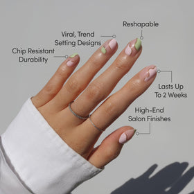 Glamnetic Press On Nails storage box with accessories