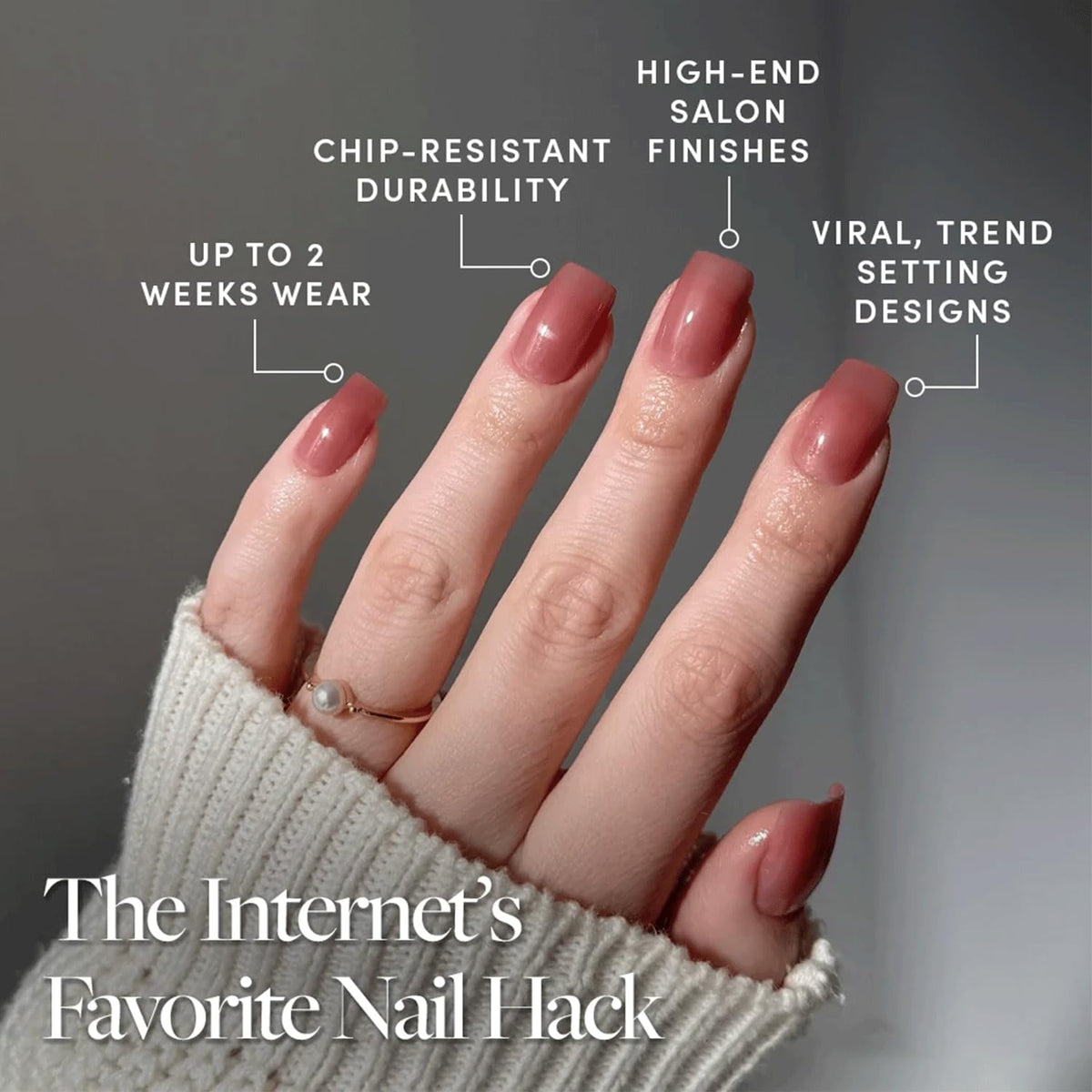 Glamnetic Press On Nails storage box with accessories