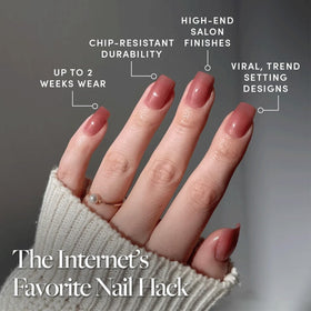Glamnetic Press On Nails storage box with accessories