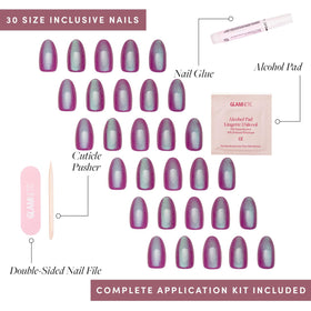 Glamnetic Press On Nails Velvet Finish Application Process