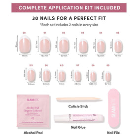 Glamnetic Press On Nails with alcohol pad