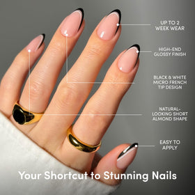 Glamnetic Press On Nails with included nail glue and accessories