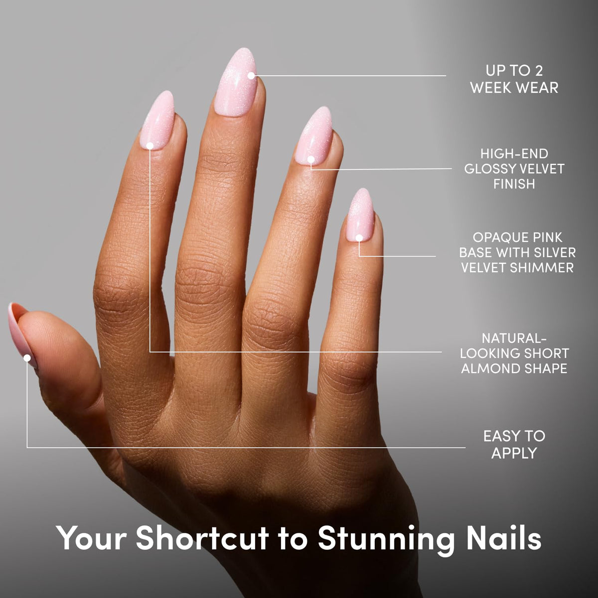 Glamnetic Press On Nails with included nail glue and accessories